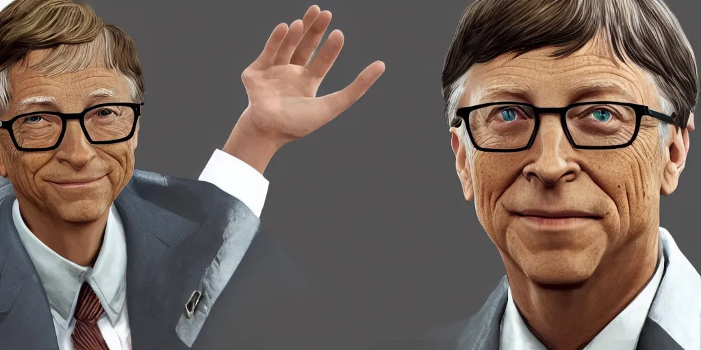 Bill Gates as a anime character