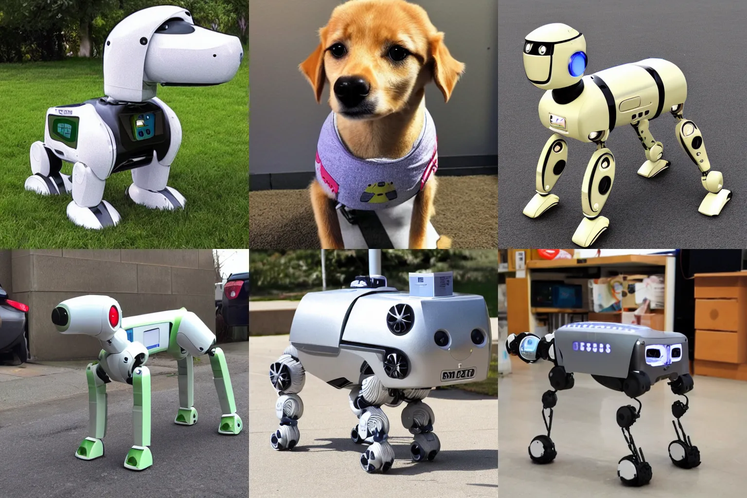 Prompt: A robot dog