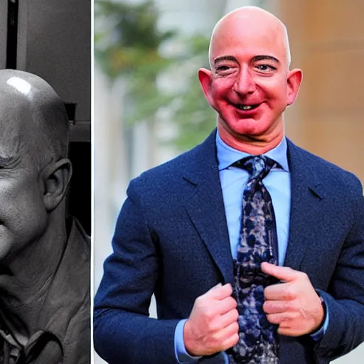 Prompt: jeff bezos homeless