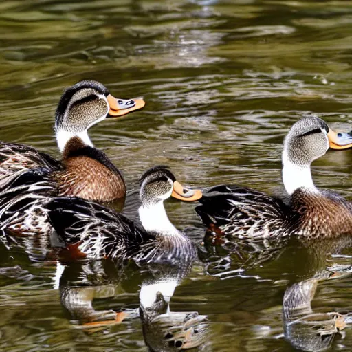 Image similar to Ducks perform a rock concert on a stage