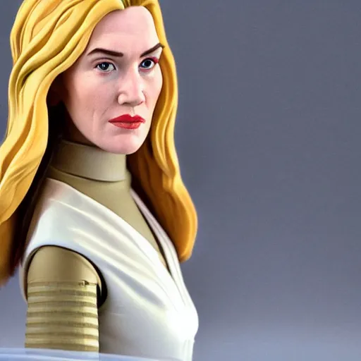 Prompt: kate winslet as a star wars action figure