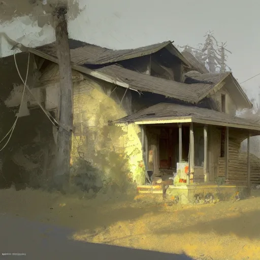 Prompt: a house, craig mullins