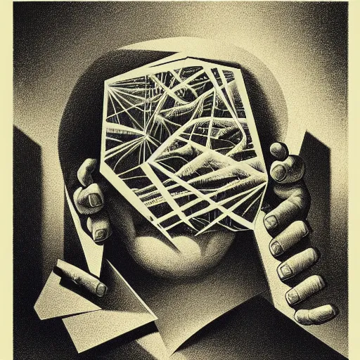 Image similar to lithography on paper secret lair conceptual figurative post - morden monumental dynamic portrait by goya and escher and hogarth, illusion surreal art, highly conceptual figurative art, intricate detailed illustration, controversial poster art, polish poster art, geometrical drawings, no blur