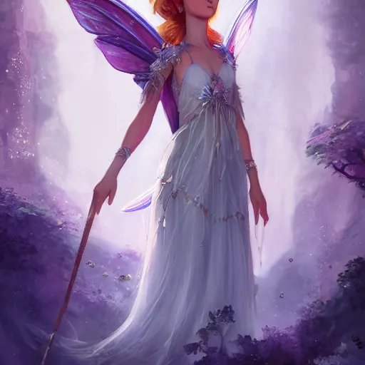 Image similar to Queen of the fae. Fairy people. A fairy Queen. By Richard Brooks. By Anna Podeworna. Jordan Grimmer. Cgsociety.