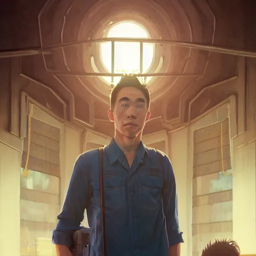 Image similar to highly detailed portrait malcolm un the middle, in gta v, stephen bliss, unreal engine, fantasy art by greg rutkowski, loish, rhads, ferdinand knab, makoto shinkai and lois van baarle, ilya kuvshinov, rossdraws, tom bagshaw, global illumination, radiant light, detailed and intricate environment