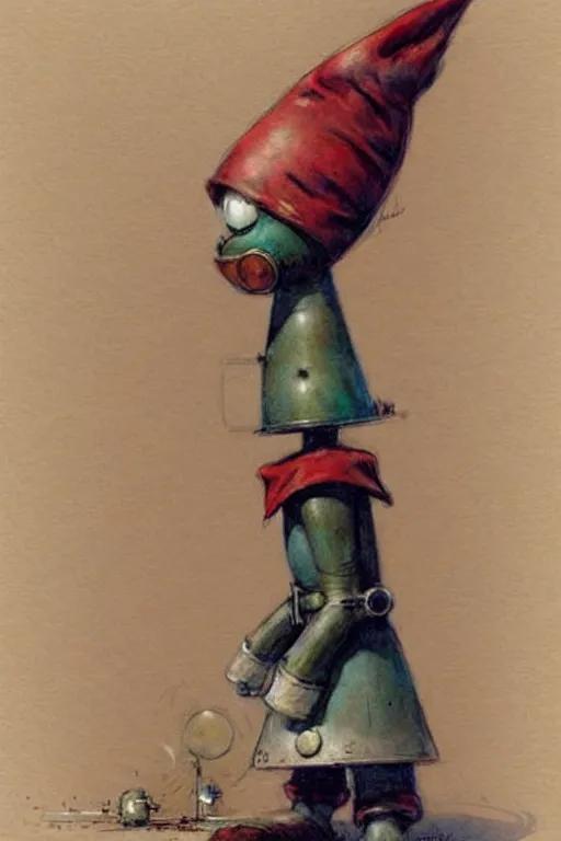 Image similar to ( ( ( ( ( 1 9 5 0 s robot knome elf. muted colors. ) ) ) ) ) by jean - baptiste monge!!!!!!!!!!!!!!!!!!!!!!!!!!!!!!