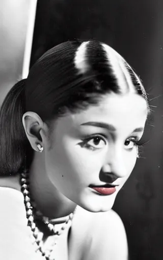 Prompt: photo of Ariana Grande in the depression-era, photorealism by of Dorothea Lange