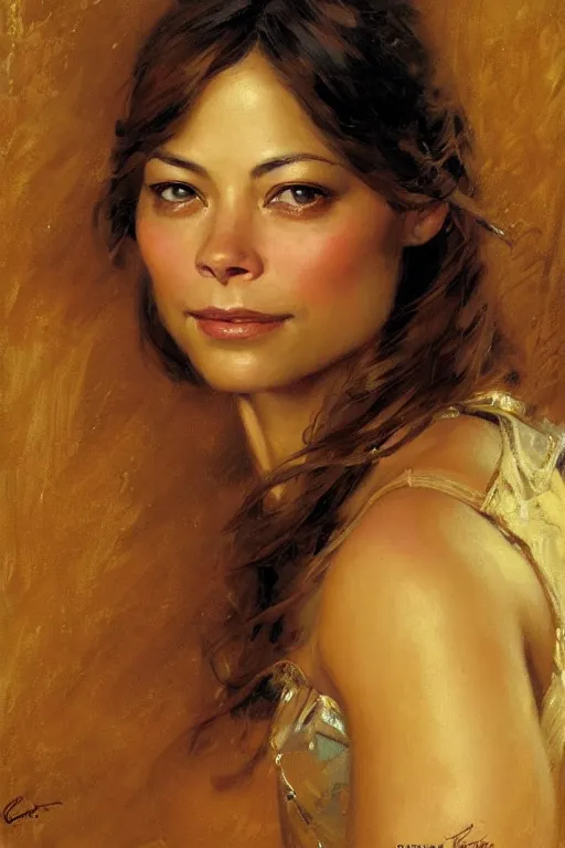 Image similar to detailed portrait of kristin kreuk, painting by gaston bussiere, craig mullins, j. c. leyendecker