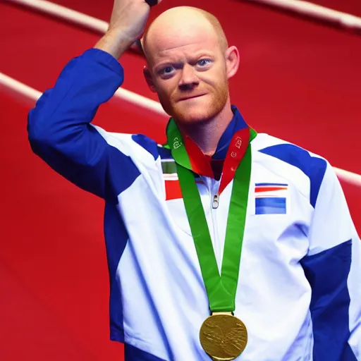 Prompt: max branning winning Olympic gold