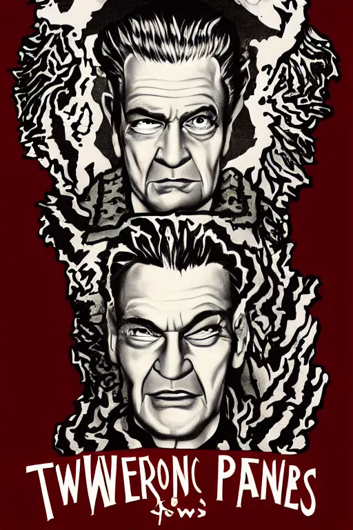 Prompt: Twin Peaks artwork by GigiCave