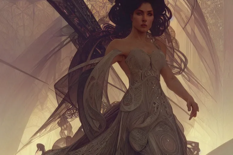 Image similar to a line art pattern of high tech science fiction religious design intricate digital painting artstation concept art smooth sharp focus illustration, art by artgerm and paul chadeisson and greg rutkowski and alphonse mucha