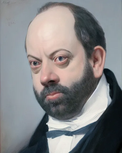 Image similar to upper body portrait of paul giamatti! as united states president andrwe jackson, 1 8 3 4, paul giamatti, official portrait, oil on canvas by anton otto fischer, trending on artstation