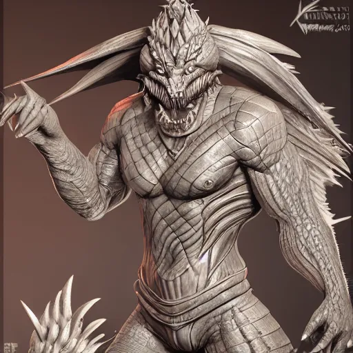 Image similar to dragonman kentauros, extremely detailed, unreal engine, trending on artstation