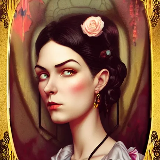 Image similar to lofi ghot victorian portrait, Pixar style, by Tristan Eaton Stanley Artgerm and Tom Bagshaw.