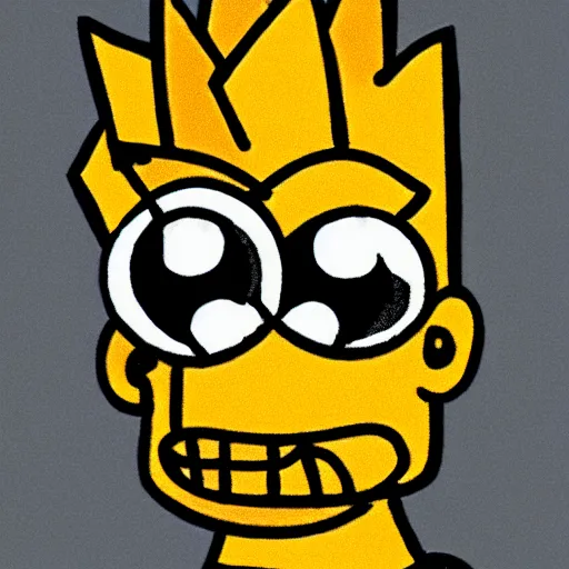 Prompt: Bart Simpson portrait, vectorized, illustration, HDR, sticker