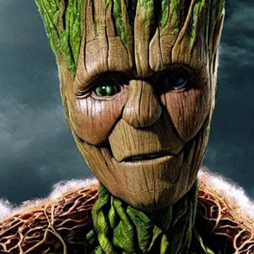 Image similar to woody harrelson as groot,