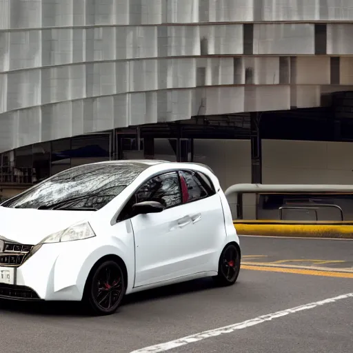 Prompt: photo of a car which is eating a human