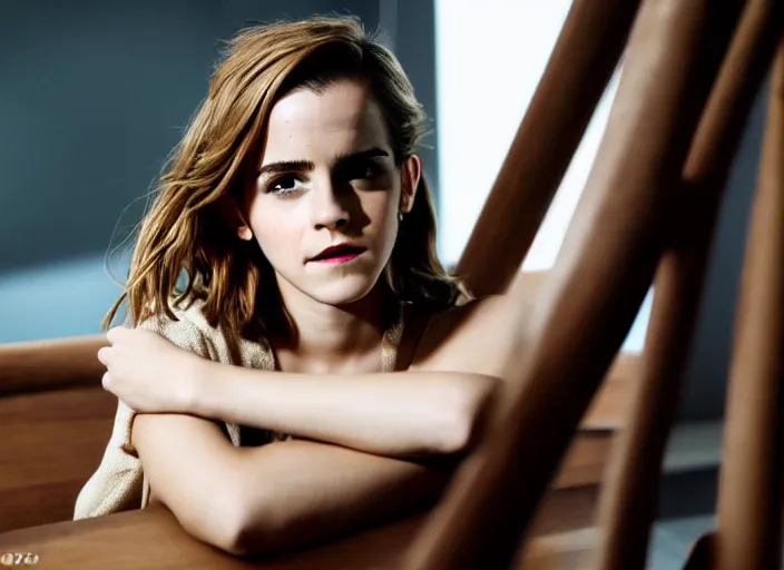 Prompt: photo still of emma watson being emma watson doing emma watson things, you bunch of weirdos, 8 k, 8 5 mm f 1. 8, studio lighting, rim light, right side key light