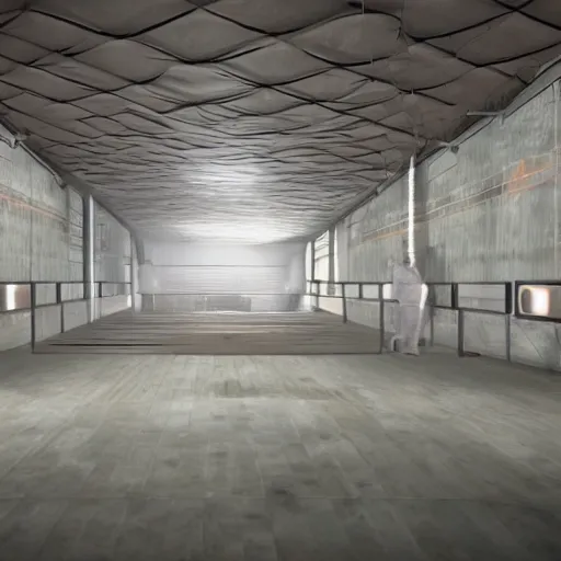 Image similar to inside a secret facility, 4k, cinematic, unreal engine, photorealistic