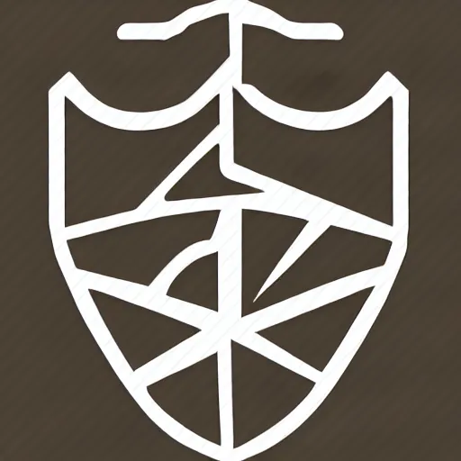 Image similar to shield, smooth, digital art, icon