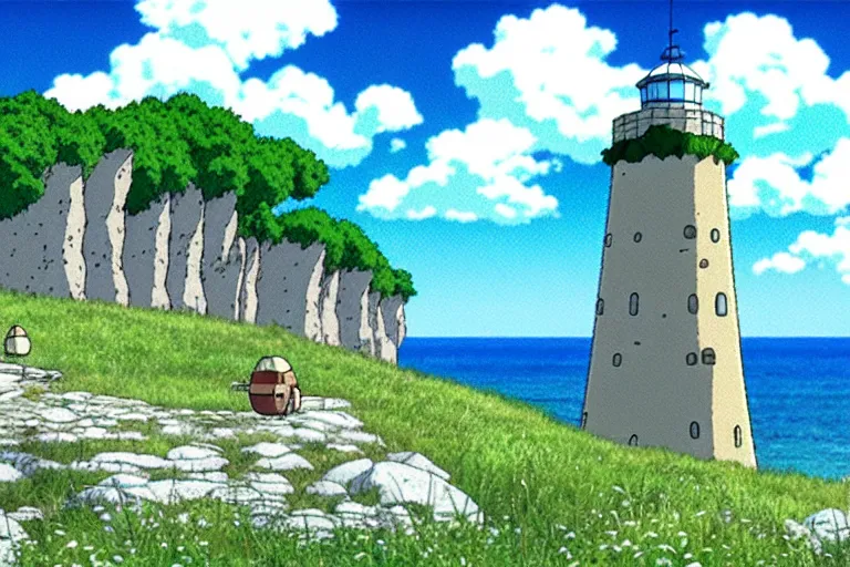 Image similar to ultra hd Gotland Fårö strand studio ghibli