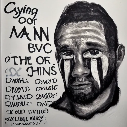 Image similar to crying man