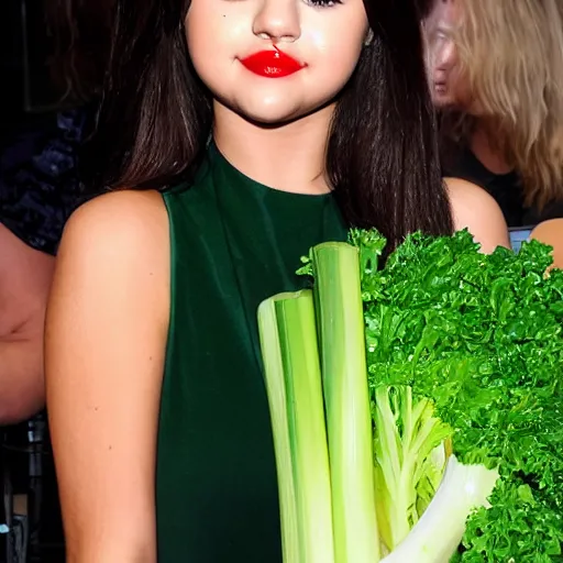 Image similar to selena gomez as celery