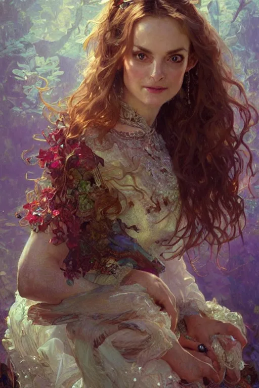 Image similar to Heather Graham portrait, fantasy, elegant, intricate, by Stanley Artgerm Lau, greg rutkowski, thomas kindkade, alphonse mucha, loish, norman Rockwell