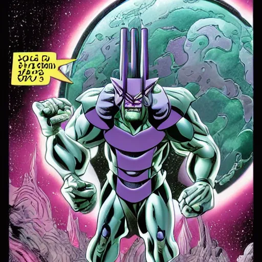 Prompt: galactus devouring earths