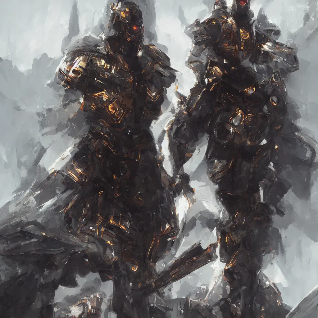 Prompt: concept art by jama jurabaev, futuristic emperor holy inquisition, cinematic shot, trending on artstation, high quality, brush stroke, full body, one character, character design