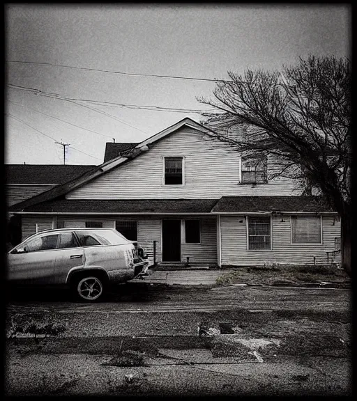 Prompt: “ desolate neighborhood, in the style of gregory crewdson ”