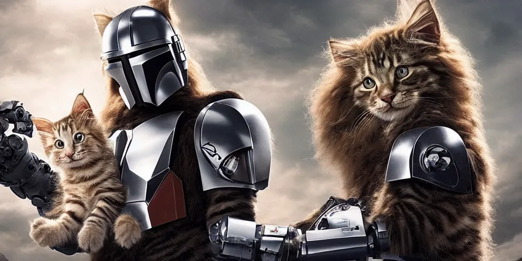 Prompt: a 3 d rendered movie still a robot resembling a maine coon kitten has become a cat scanner. a cat scan. science fiction blockbuster movie from the future, imax 7 0 mm. the mandalorian ( american space western television series )