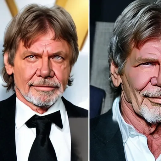 Image similar to mark hamill mixed with harrison ford