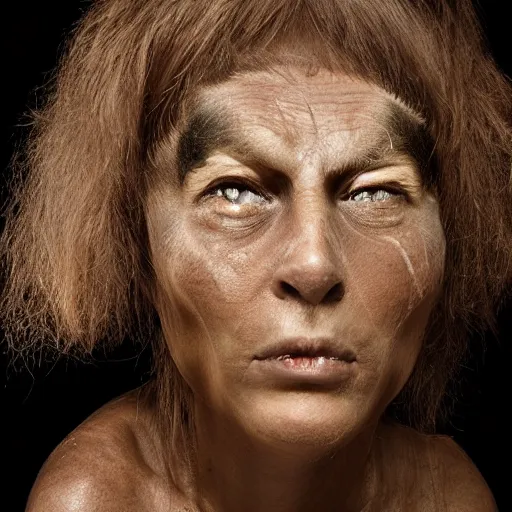 Image similar to cavewoman, award winning photography
