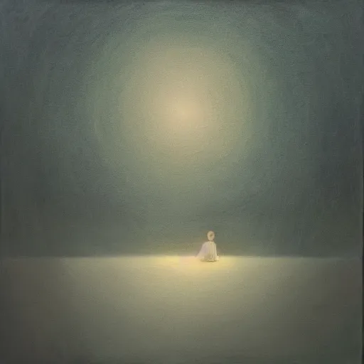 Image similar to the liminal space between day and night. extremely detailed Duy Huynh painting. 8k. W-1024 H-1024