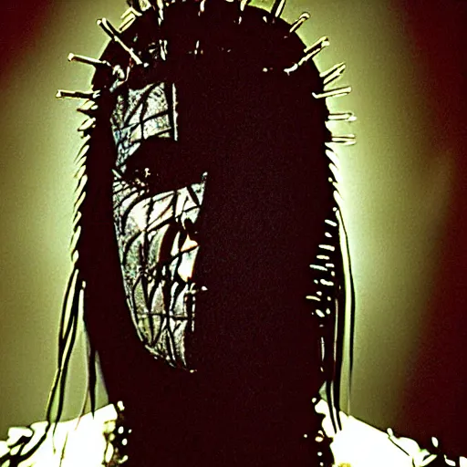 Image similar to pinhead from hellraiser played by peter steele