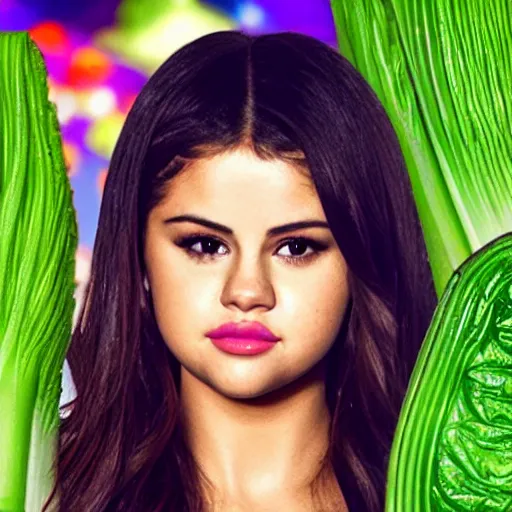 Image similar to selena gomez as celery