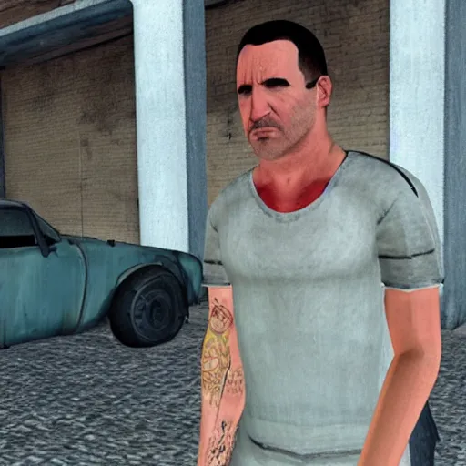 Image similar to Trent Reznor in GTA Sandreas