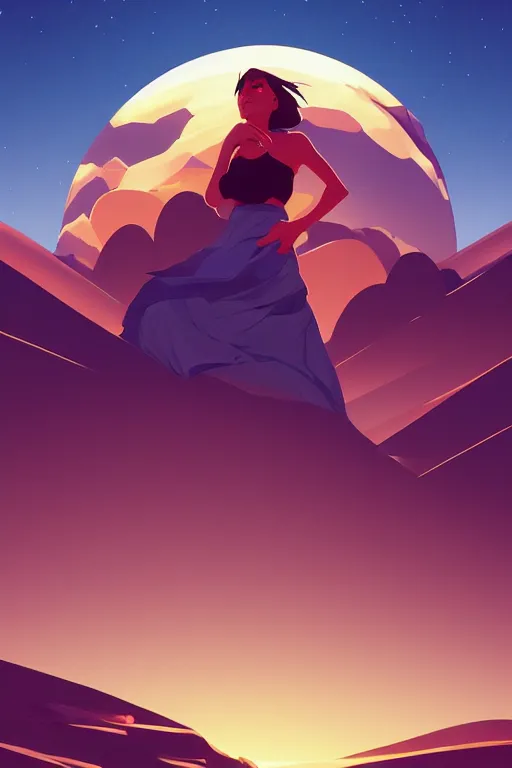 Image similar to final boss, desert scene, centered, solid bacgkround, median photoshop filter cutout vector behance, hd by artgerm, jesper ejsing, by rhads, makoto shinkai and lois van baarle, ilya kuvshinov, rossdraws, illustration, art by ilya kuvshinov and gustav klimt