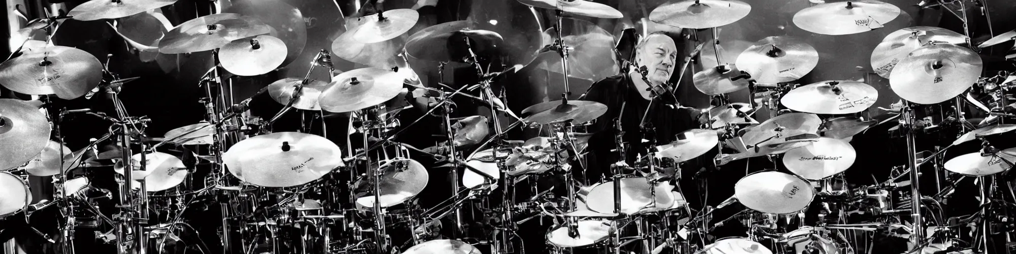 Prompt: Neil Peart exploring music