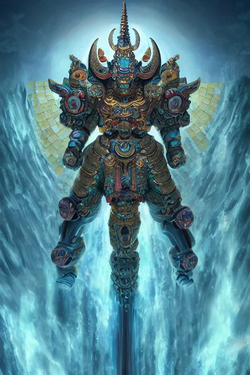 Prompt: Ancient Sacred Unicron Bodhisattva, trending on Artstation, cinematic 8K concept art matte painting, glorious incredible beautiful sacred stunning digital art