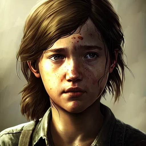 Prompt: portrait of Ellie from the last of us 2013 ,digital art,photorealistoc,art by greg rutkowski,hyperdetailed,western comic style,comic,comic style,sharp lineart,professional lighting,deviantart,artstation,trevor henderson,rossdtaws,cinematic,dramatic