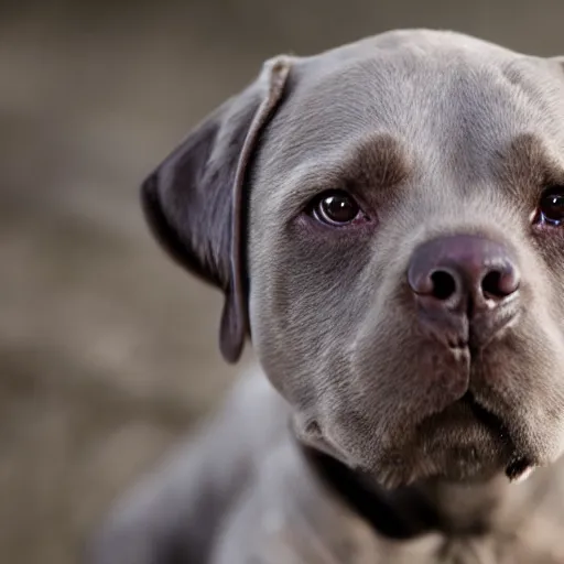 Prompt: gollum - faced labrador