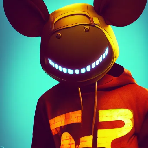 Image similar to deadmau5, illustration, artgerm, octane render, inspired by Greg rutkowski, colorful, studio lighting, full body