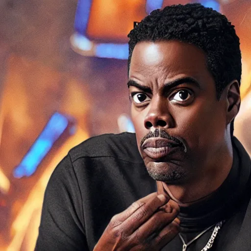 Prompt: chris rock as marvel black panther