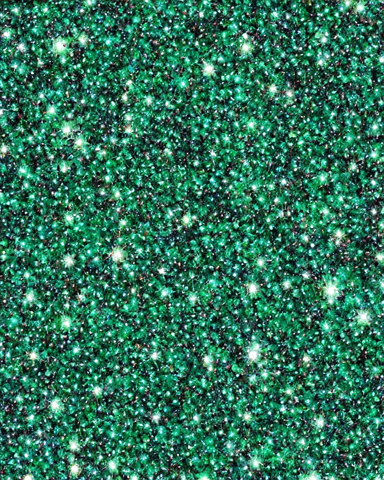 Image similar to “extreme close up print of tiny sparkling emeralds by Raphael, Hopper, and Rene Magritte. Achingly beautiful, detailed, enchanting, romantic, trending on artstation”