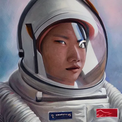 Image similar to portrait of an astronaut by Ha Gyung