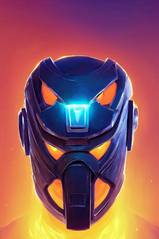 Image similar to epic mask helmet robot ninja portrait stylized as fornite style game design fanart by concept artist gervasio canda, behance hd by jesper ejsing, by rhads, makoto shinkai and lois van baarle, ilya kuvshinov, rossdraws global illumination radiating a glowing aura global illumination ray tracing hdr render in unreal engine 5