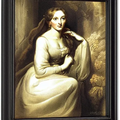 Prompt: a woman by joseph maclise