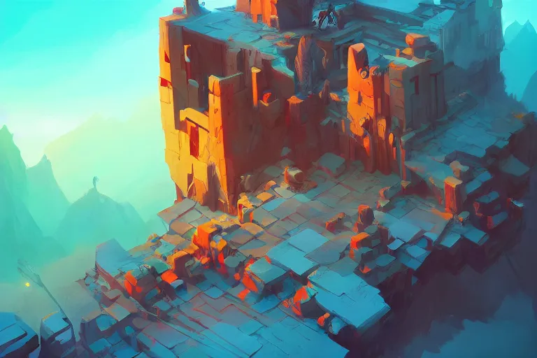 Image similar to by andreas rocha and anton fadeev, trending on artstation